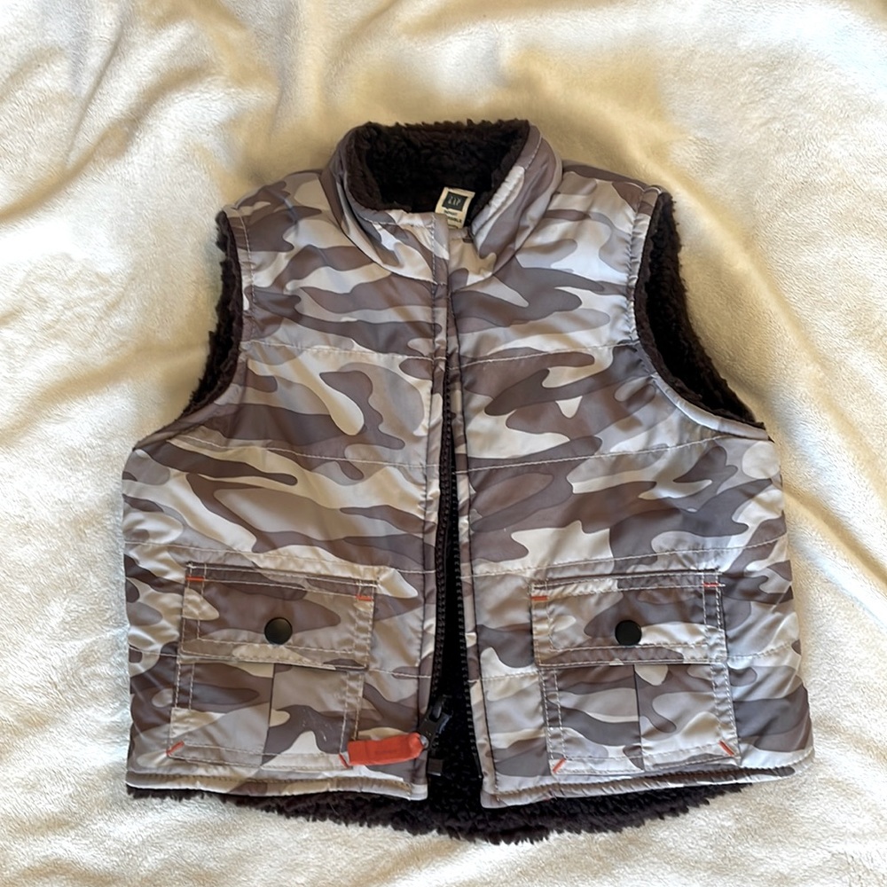 6-12m reversible winter vest